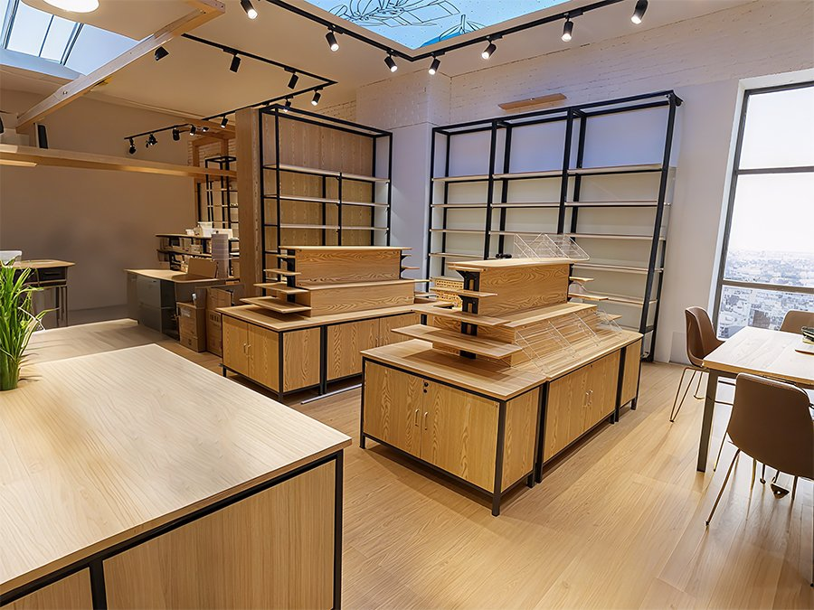 Wooden Retail Shelving System Series