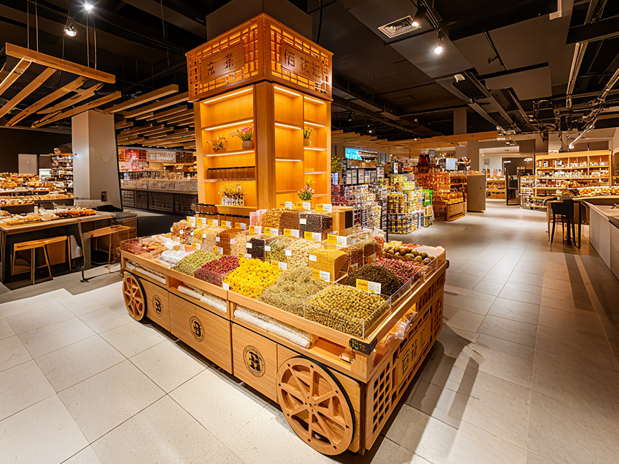 Floral Tea Display Shelf