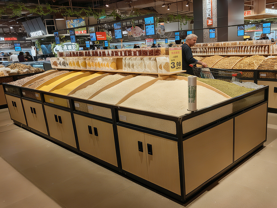 Supermarket Dry Goods Shelf