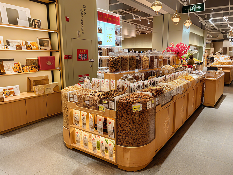 Supermarket Dry Goods Shelf