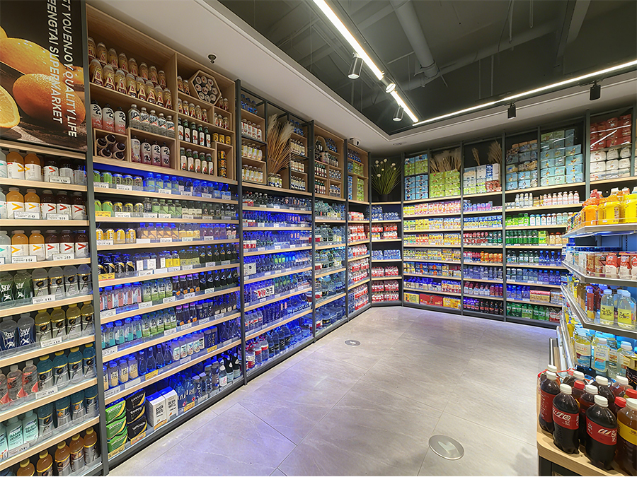 Beverage Shelves for Supermarkets