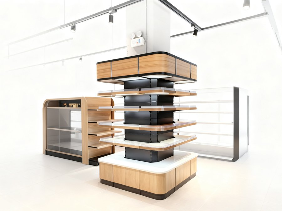 Wooden Retail Shelving System Series