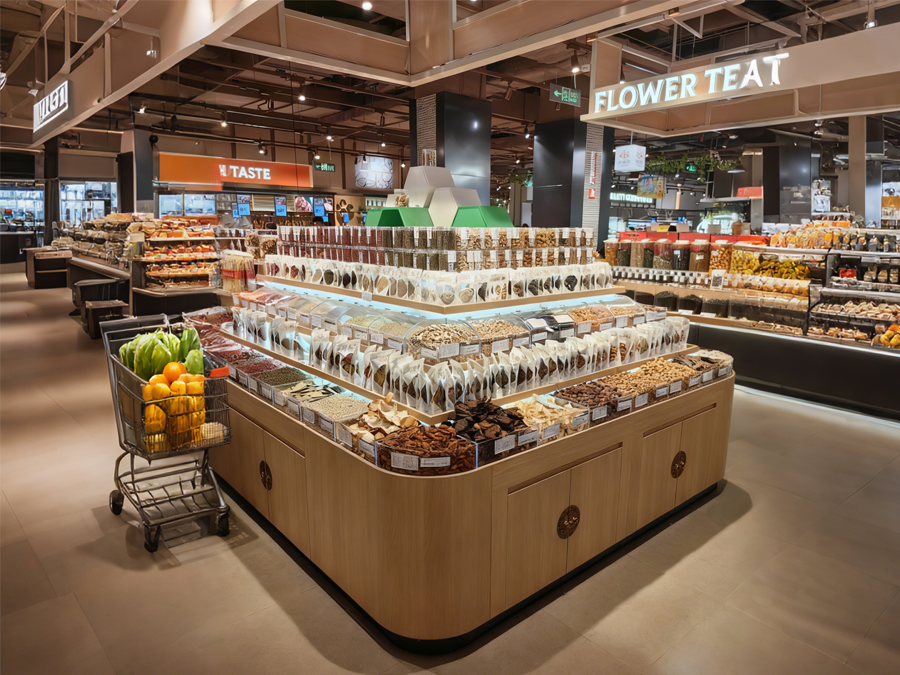 Floral Tea Display Shelf