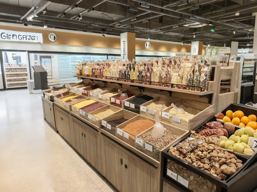 Supermarket Dry Goods Shelf