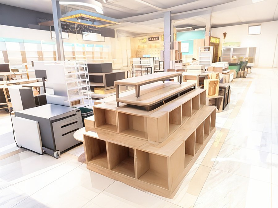 Wooden Retail Shelving System Series