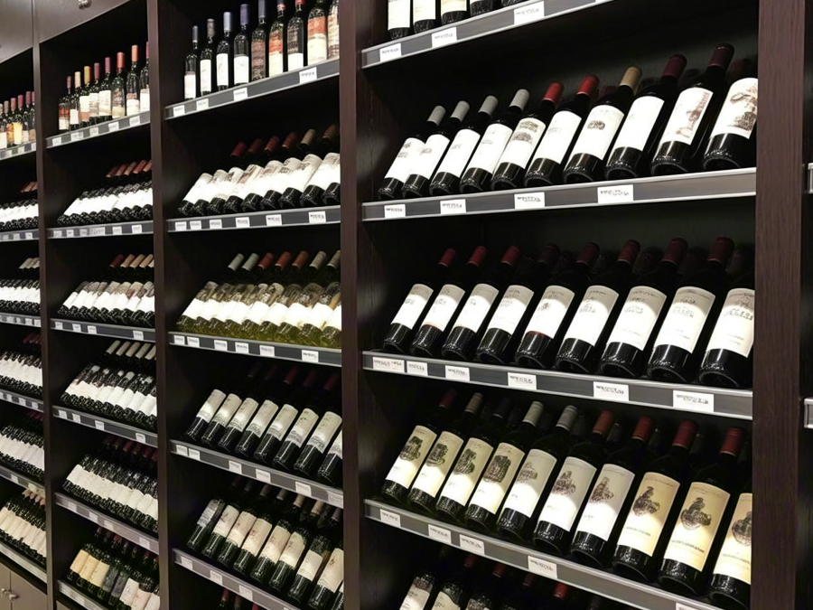 Supermarket Wine Shelf