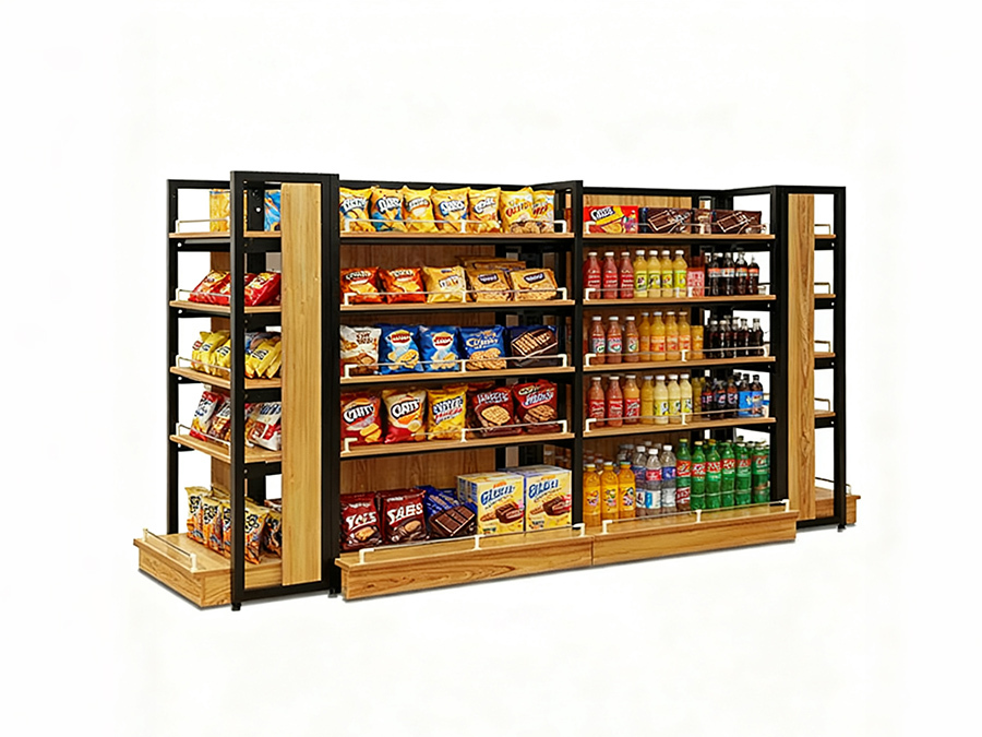 Convenience Store Shelves And Double-Sided Snack Shelves Can Be Freely Combined.