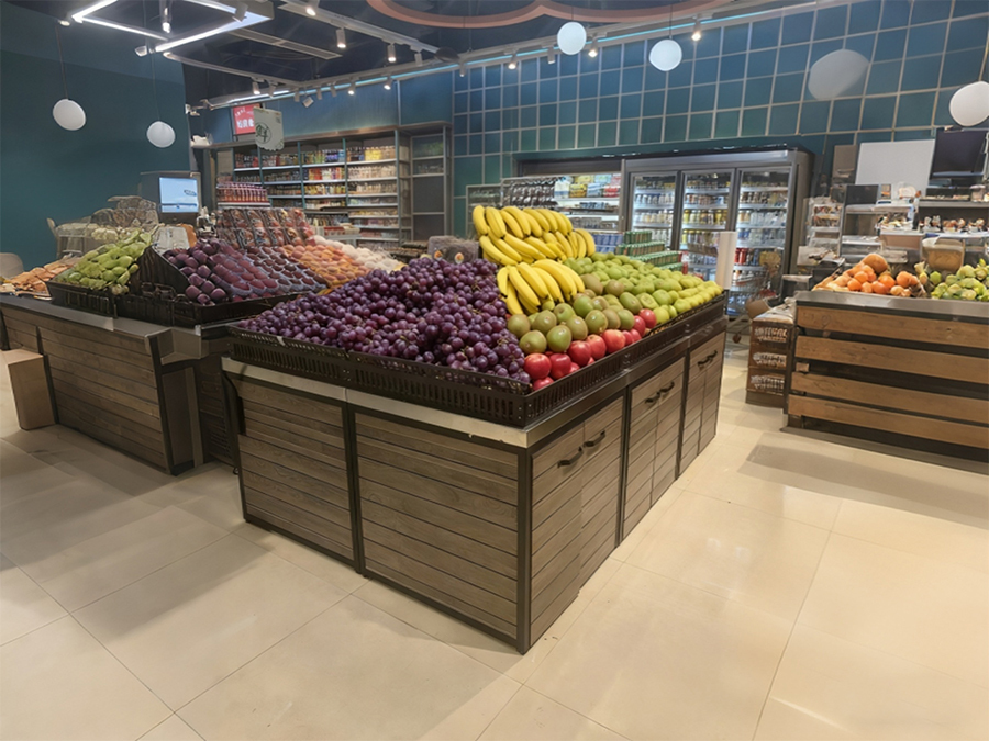 Supermarket Fruit Display Shelf