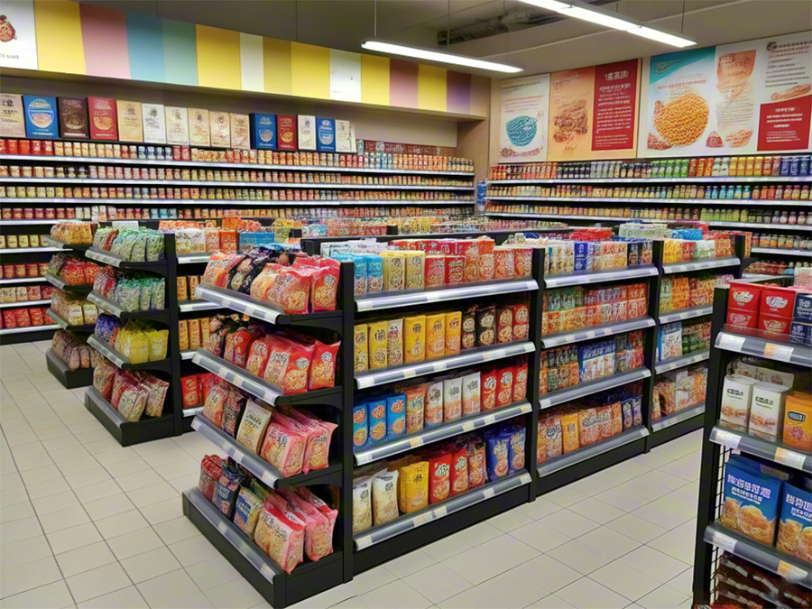 Convenience Store Shelves And Double-Sided Snack Shelves Can Be Freely Combined.