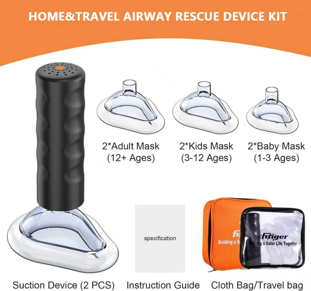 Fitiger EasyPumpVac Portable Vacuum Suction Device , Airway Suction Device for Children and Adults - 2 Pack