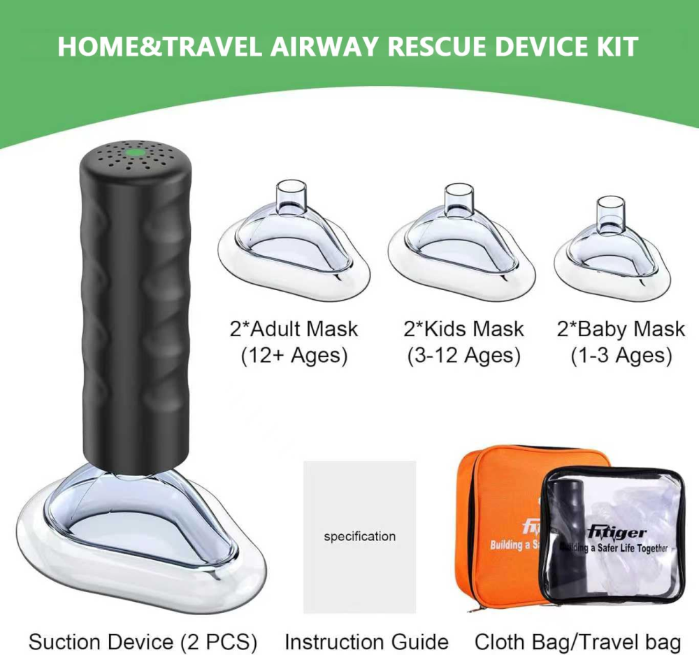 Fitiger EasyPumpVac™ Portable Anti-Choking Device(2-pack)-Yellow