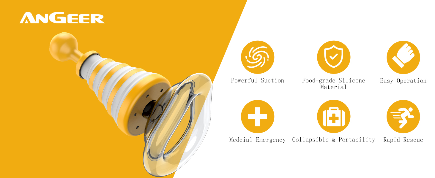 FoldPumpVac anti choking suction device pressure and rescue workflow diagram