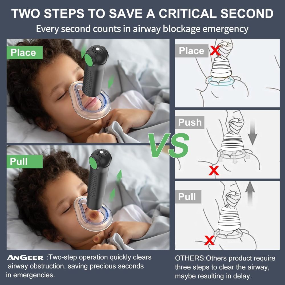 Fitiger EasyPumpVac™ Choking Rescue Device (2-Pack)-Green