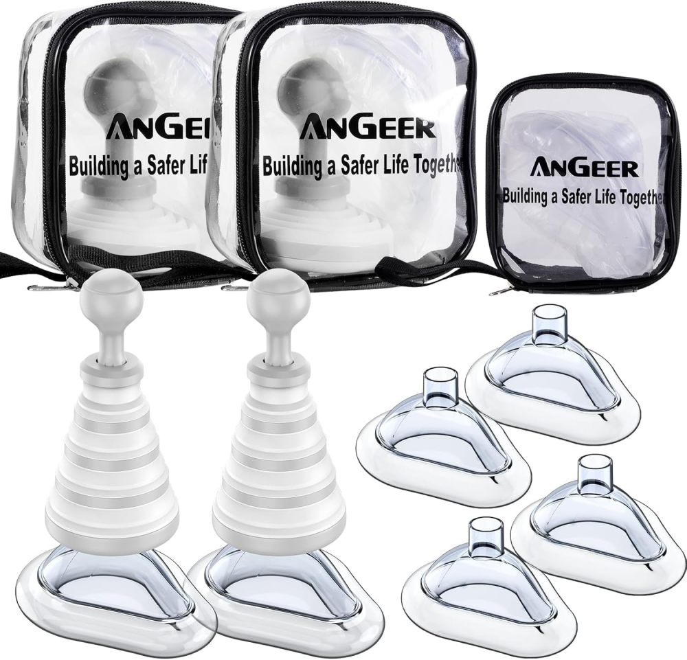 Fitiger FoldPumpVac™ Portable Anti-Choking Device (2-Pack)-Orange