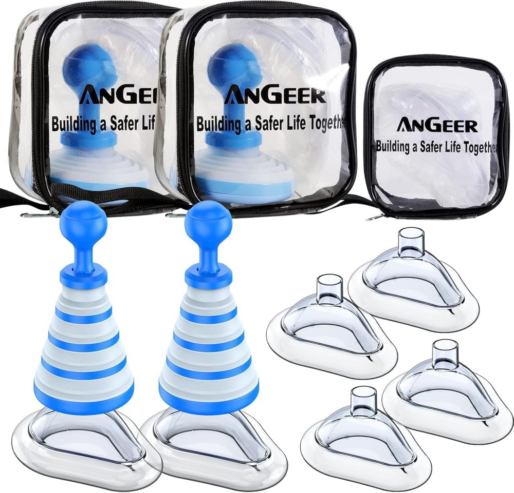 Fitiger FoldPumpVac™ Portable Anti-Choking Device (2-Pack)-Orange