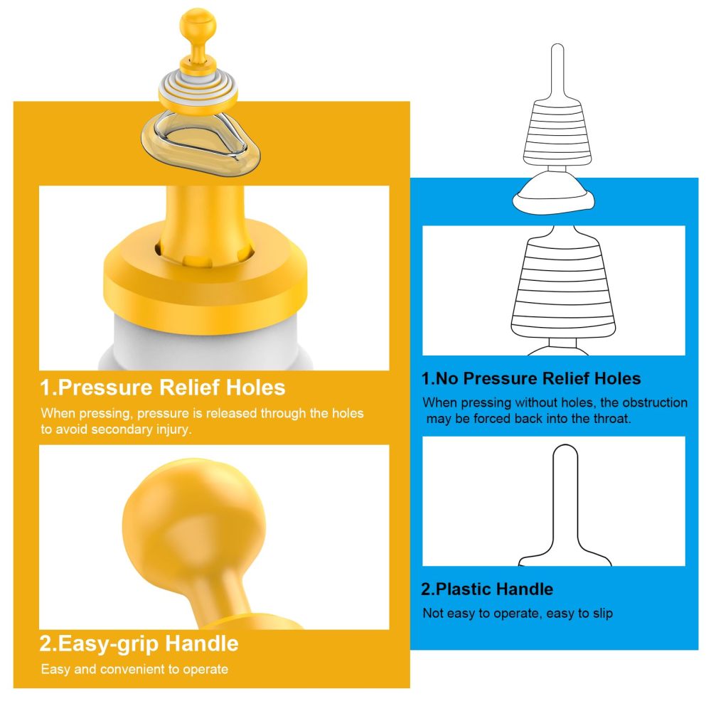 FoldPumpVac orange 2-pack anti choking kit travel scene for infants and toddlers