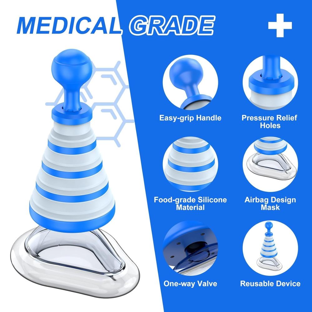 Fitiger FoldPumpVac™ Portable Anti-Choking Kit-Blue