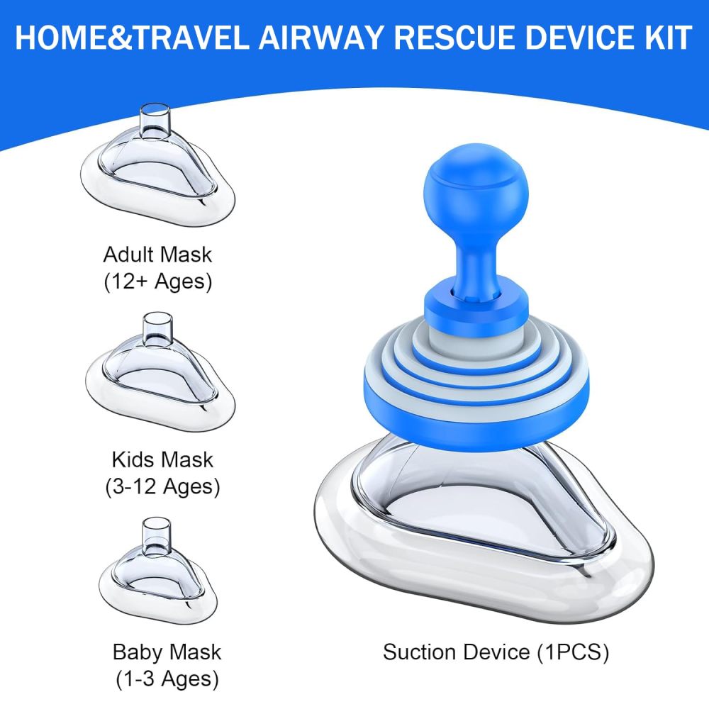 Fitiger FoldPumpVac™ Portable Anti-Choking Kit-Blue