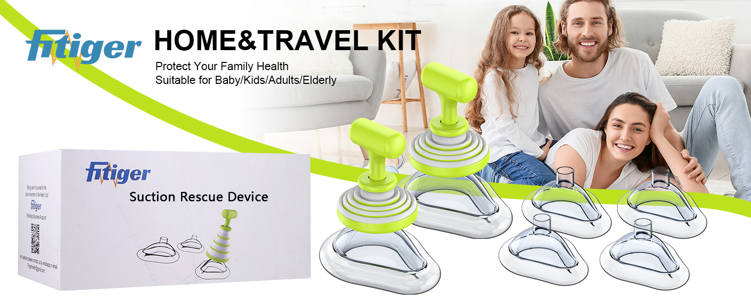 Fitiger FoldPumpVac airway clearance device two pack kit with masks and travel bags