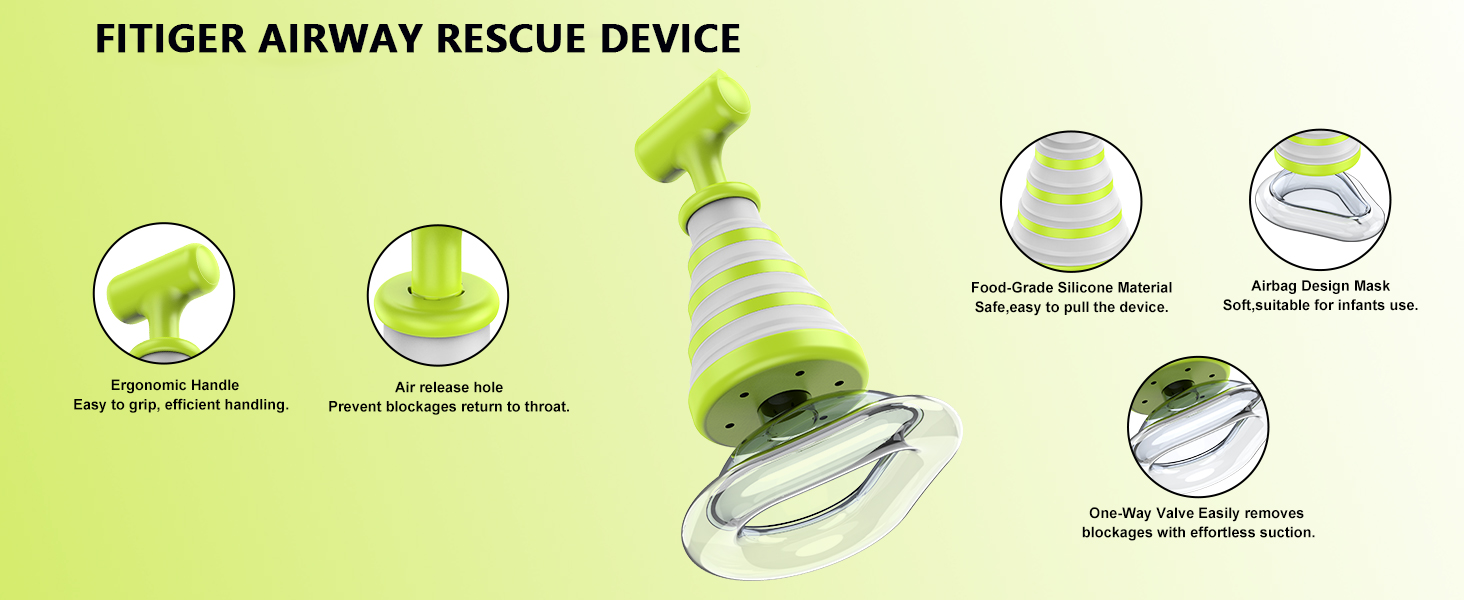 FoldPumpVac portable choking rescue device use scenarios for home travel school and care settings