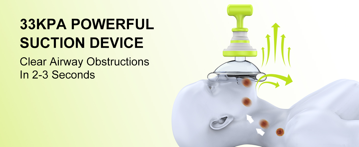 FoldPumpVac portable airway rescue device folded for compact storage and travel
