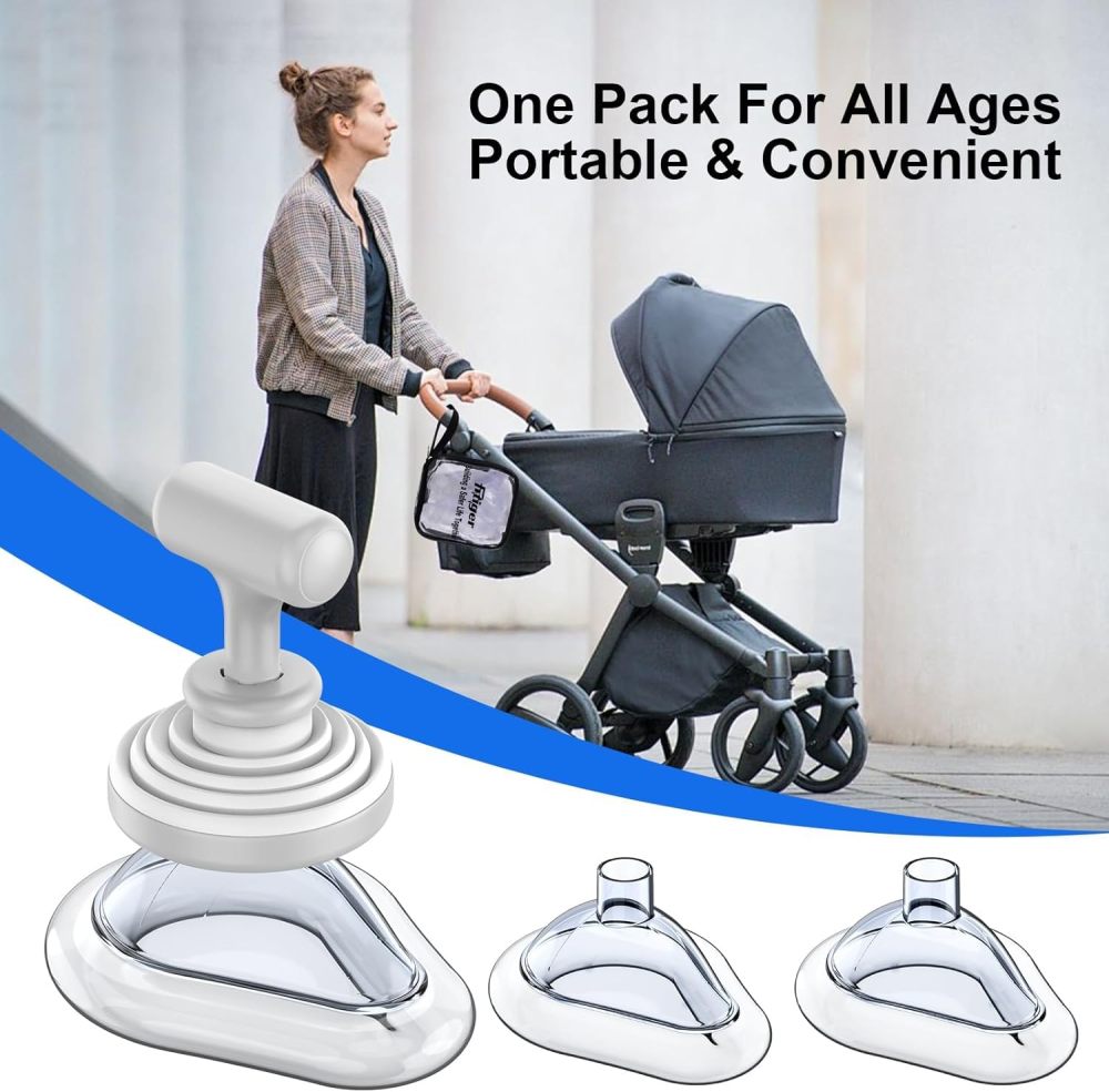 Fitiger FoldPumpVac Collapsible Airway Clearance Device Home Kit,  Frist Aid Kit for Children and Adults,Vacuum Suction Device for Kids and Adults