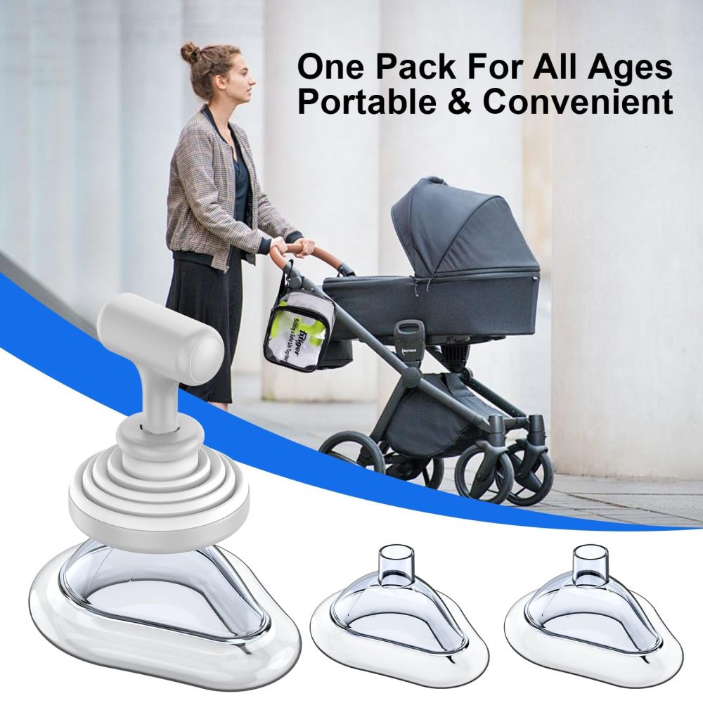 Fitiger FoldPumpVac choking rescue device home kit packed for stroller travel