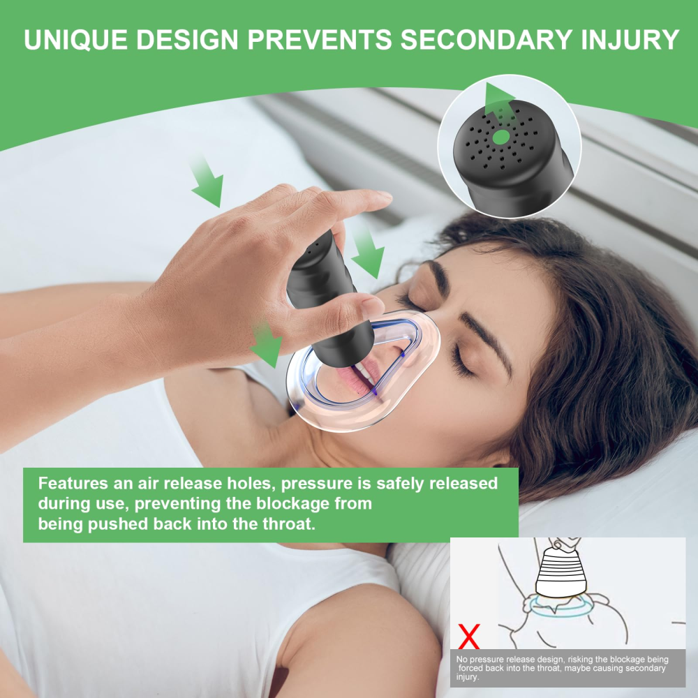 Fitiger EasyPumpVac Vacuum Body Suction apparatus,Airway Clearance Device for Kids and Adults- Travel kit