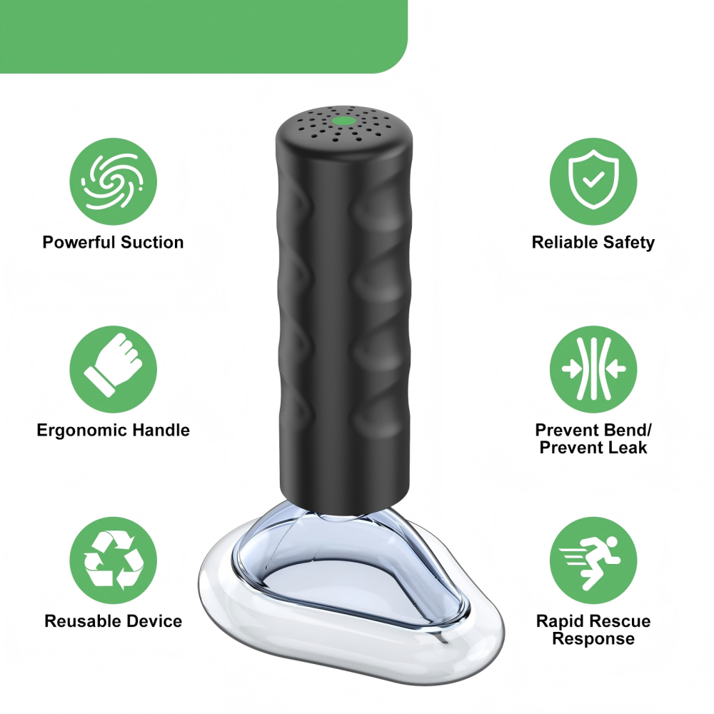 Fitiger EasyPumpVac Portable Vacuum Suction Device ,Airway Suction Device for Children and Adults- Home Kit