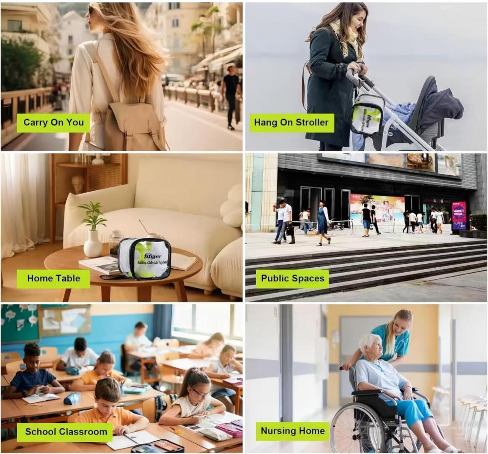 Fitiger FoldPumpVac Collapsible Airway Clearance Device Home Kit,  Frist Aid Kit for Children and Adults,Vacuum Suction Device for Kids and Adults