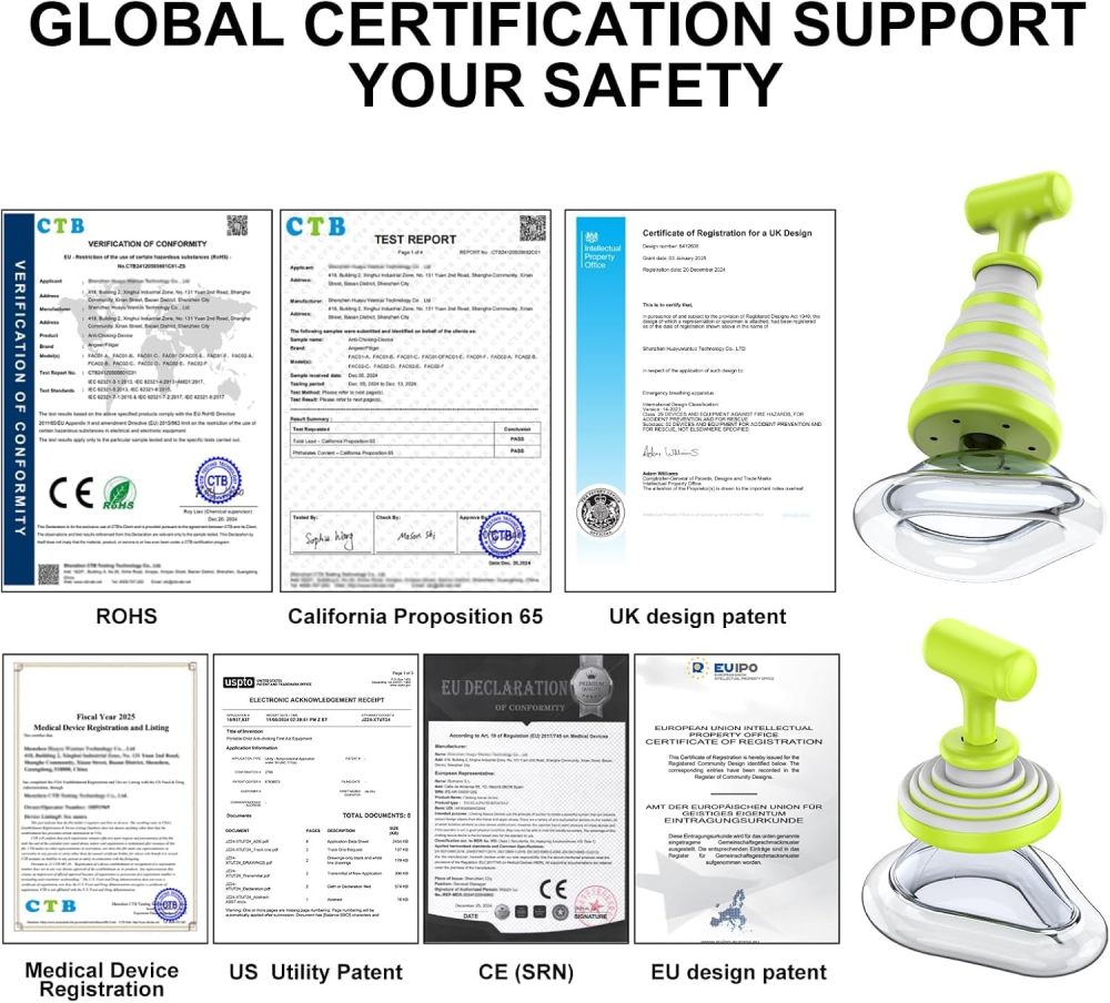 Fitiger FoldPumpVac Collapsible Airway Clearance Device Home Kit,  Frist Aid Kit for Children and Adults,Vacuum Suction Device for Kids and Adults