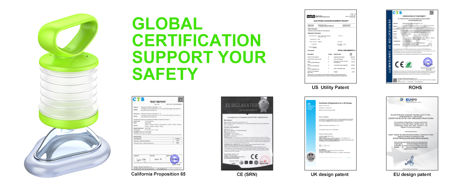 Fitiger LifoVox anti choking device certification and safety support documents
