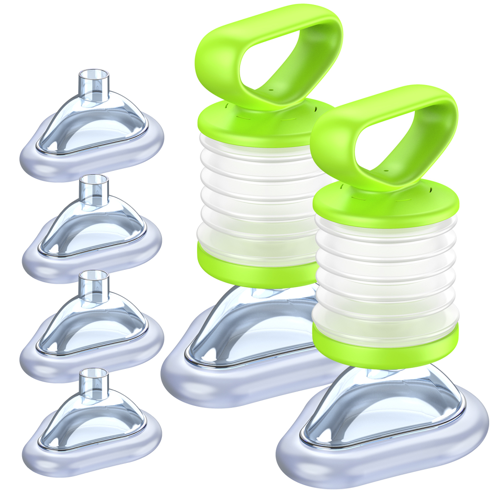 Green Fitiger LifoVox suction device for choking with clear masks