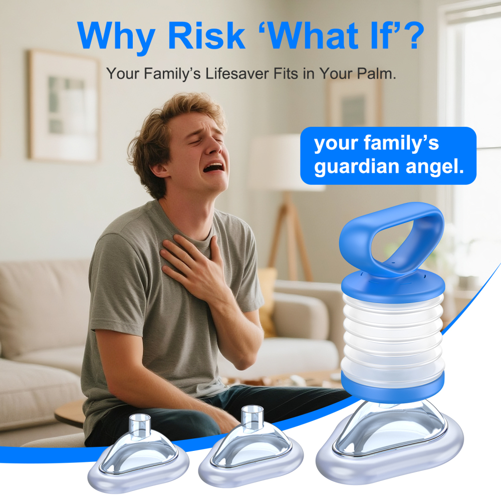 Blue LifoVox choking rescue device risk reminder for family airway emergency readiness