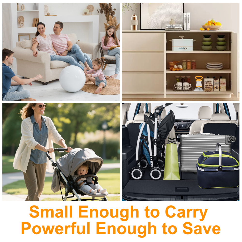 Fitiger ManualPumpVac Vacuum Suction Device ,Airway Suction Device