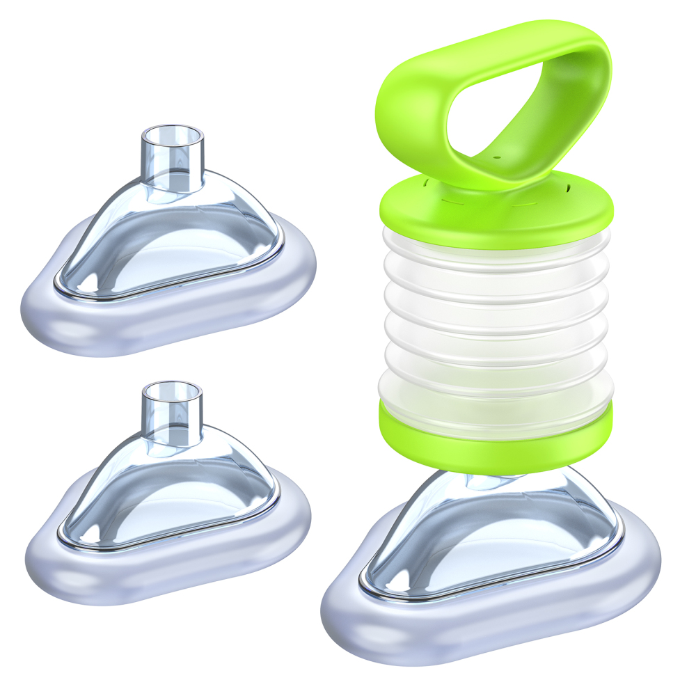 Fitiger ManualPumpVac Vacuum Suction Device ,Airway Suction Device - 2 Pack