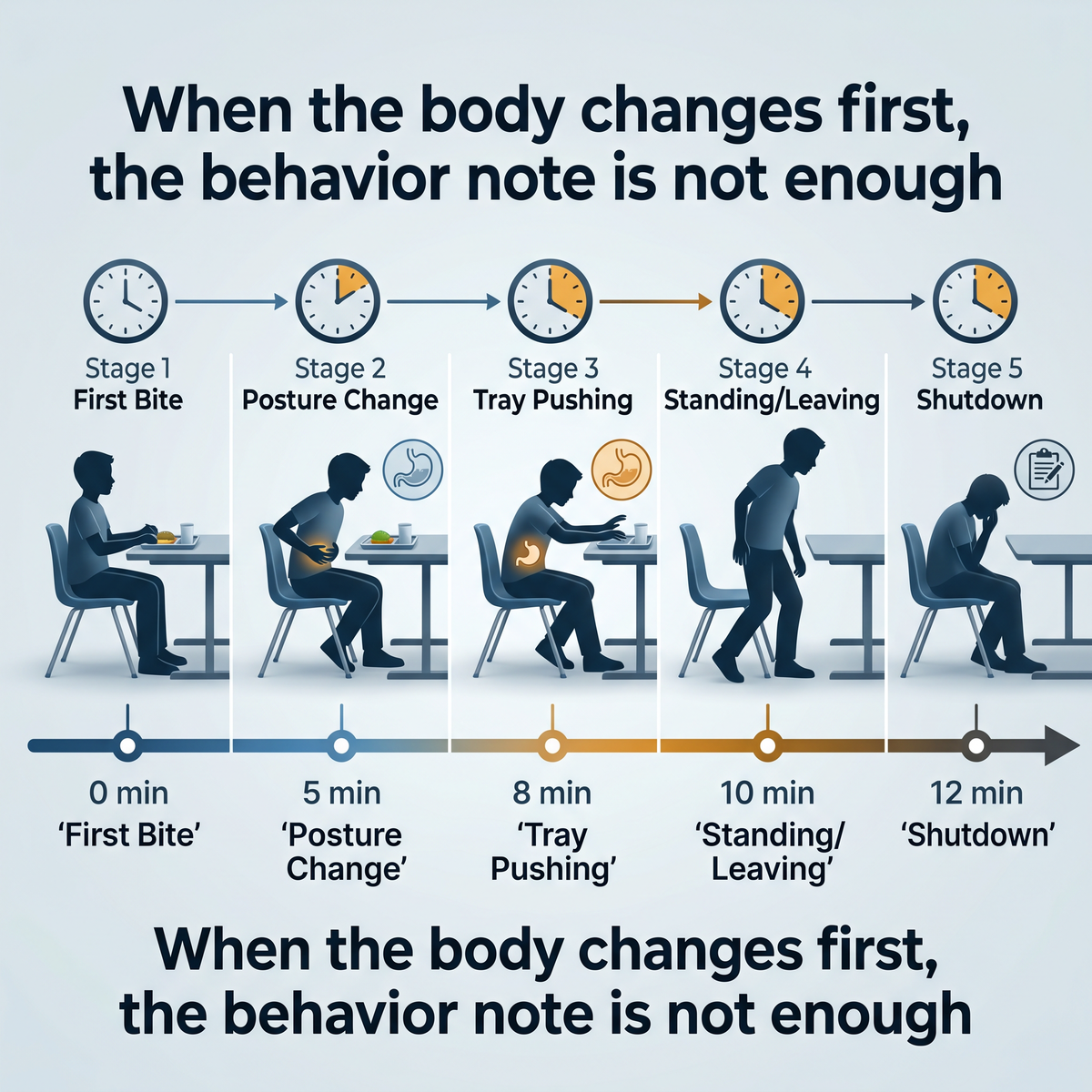 Gi distress behavior mealtime timeline for school choking safety planning