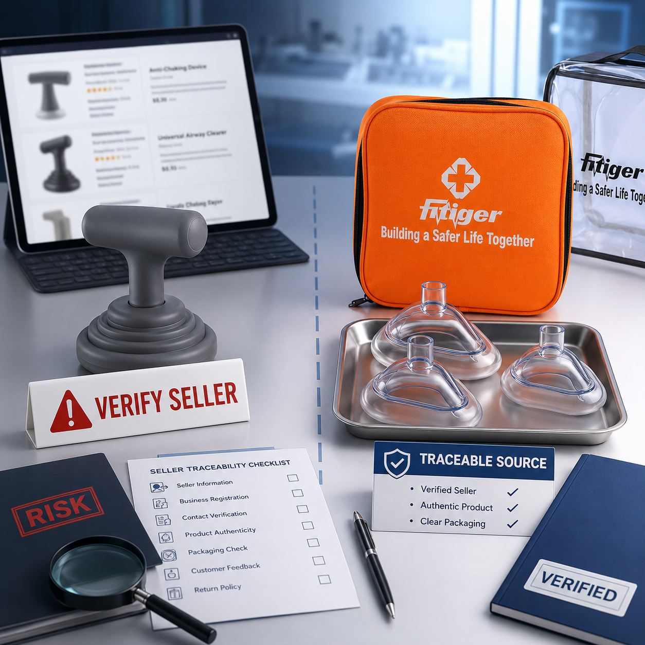 anti choking device buyer verification visual for Fake Anti-Choking Devices on Amazon: What Buyers Should Check Before Purchase