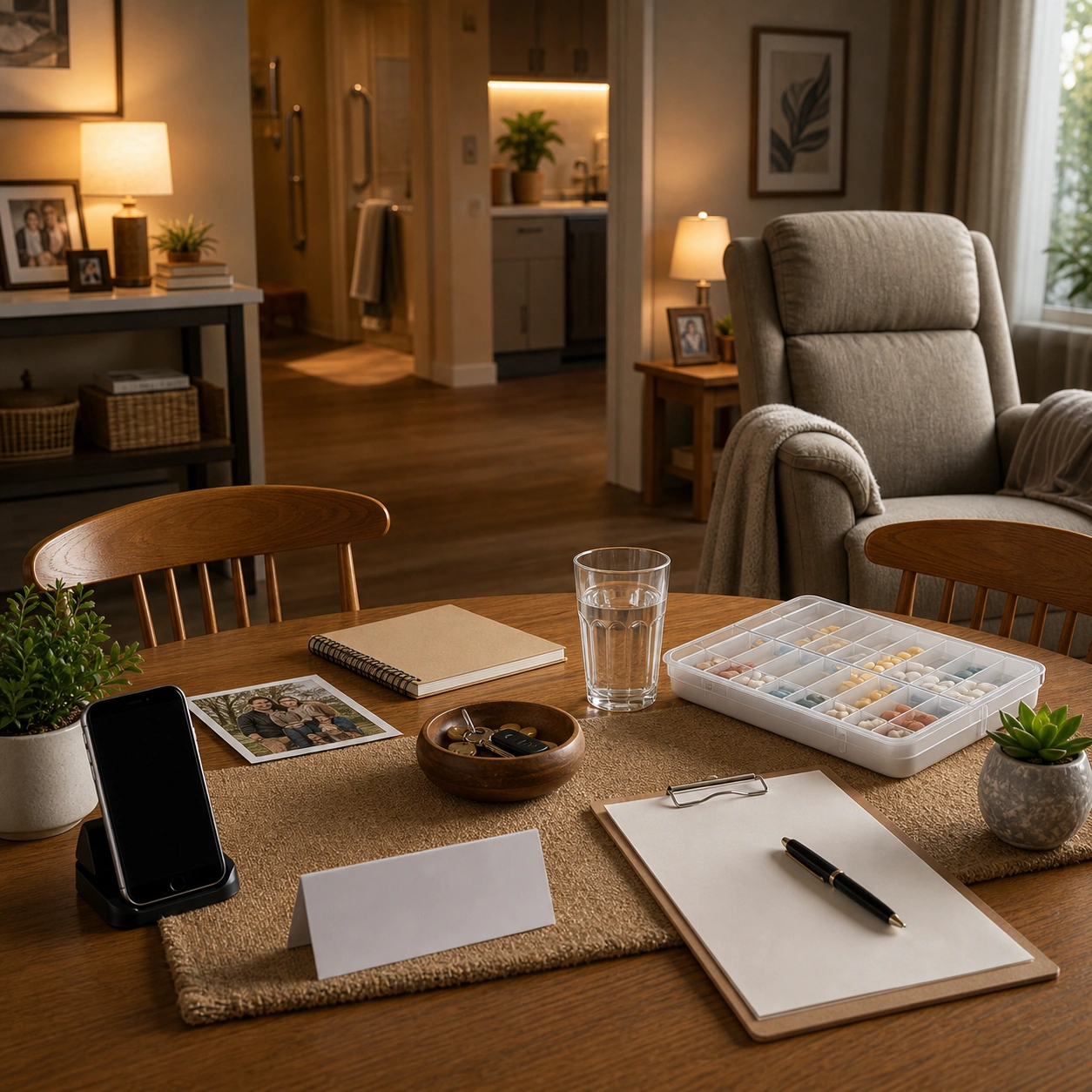 Senior choking preparedness at home with caregiver response planning
