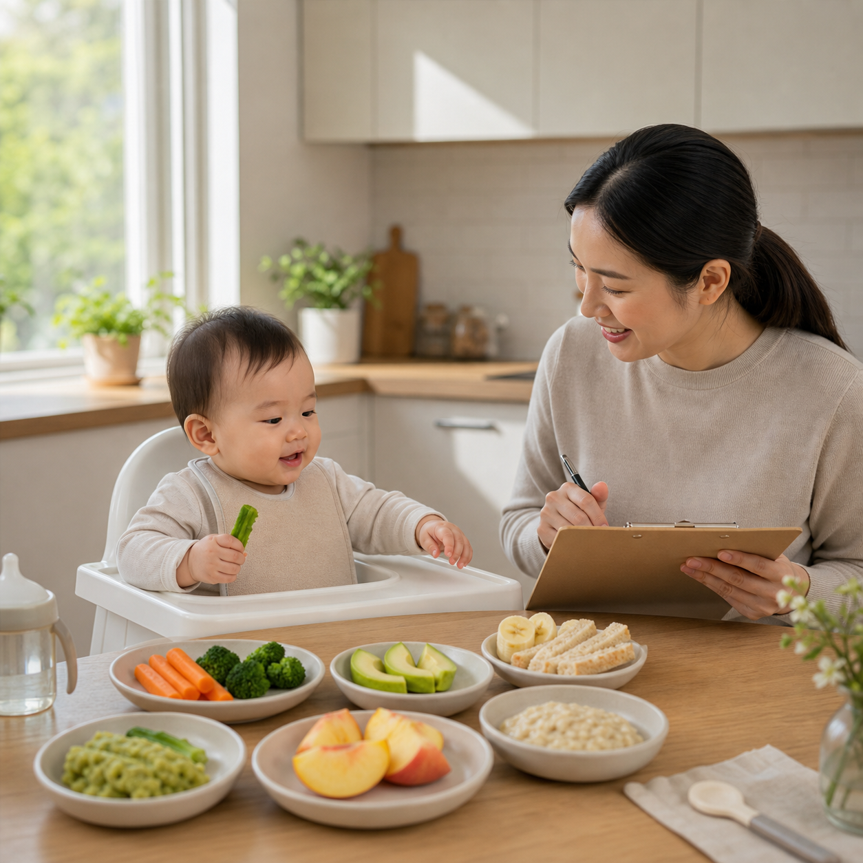 cinematic 3D safe soft food textures for baby-led weaning readiness