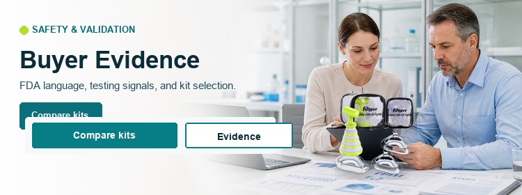 Mobile Fitiger buyer evidence banner for anti-choking device evaluation
