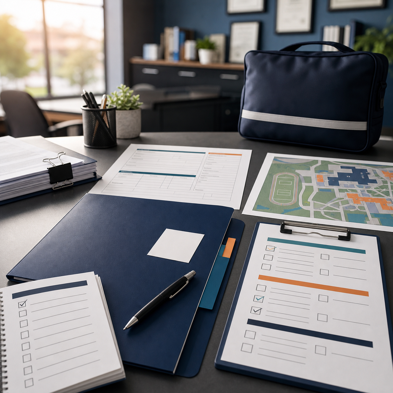 Emergency readiness plan review checklist for room staffing and workflow changes