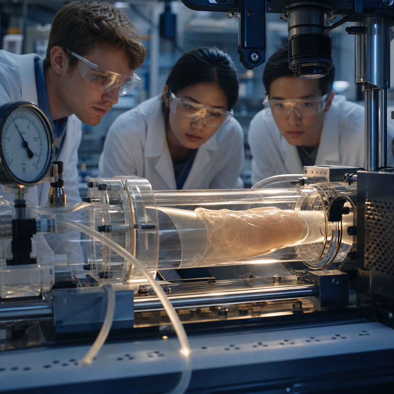 Biomedical laboratory measures negative pressure leak behavior in a transparent artificial airway simulator