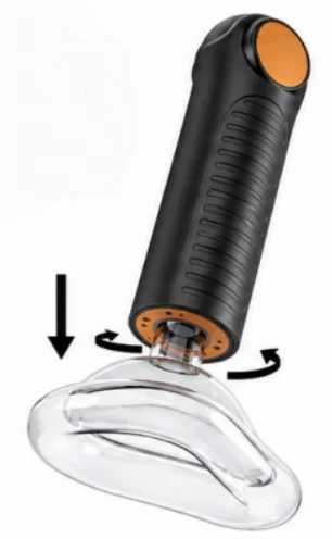 Mask connector assembly shown for EasyPumpVac and FoldPumpVac. EasyPumpVac
