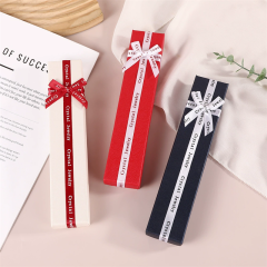 Moyi Packaging Custom Premium Printed Ribbon Jewelry Box Lift-off Design For Necklace Storage