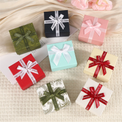 Moyi Packaging Manufacturer Premium Bow Jewelry Box Elegant Lift-off Gift Storage Solution