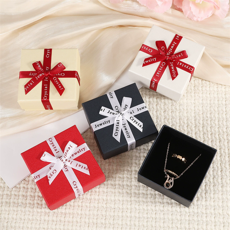 Moyi Packaging Manufacturer Premium Bow Jewelry Box Elegant Lift-off Gift Storage Solution