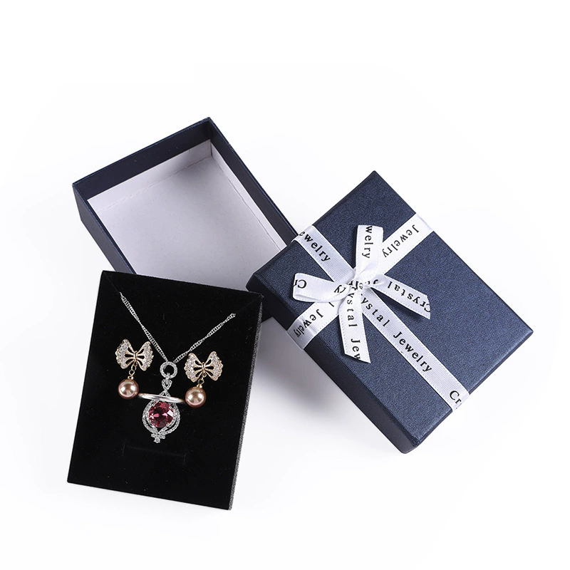 Custom Premium Lift-off Lid Jewelry Gift Box For Rings Necklace Earrings Moyi Packaging
