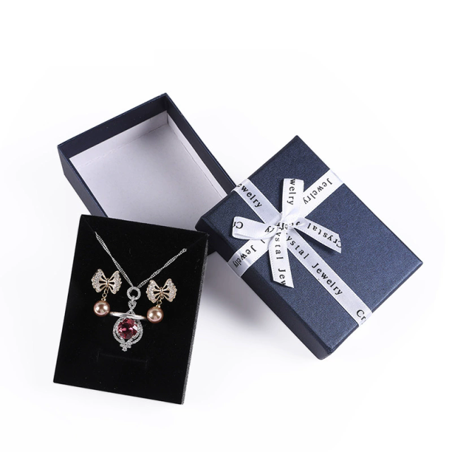 Custom Premium Lift-off Lid Jewelry Gift Box For Rings Necklace Earrings Moyi Packaging