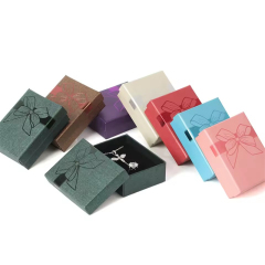 Moyi Packaging Colorful Bow Gift Jewelry Box Customizable Luxury Packaging For Every Occasion